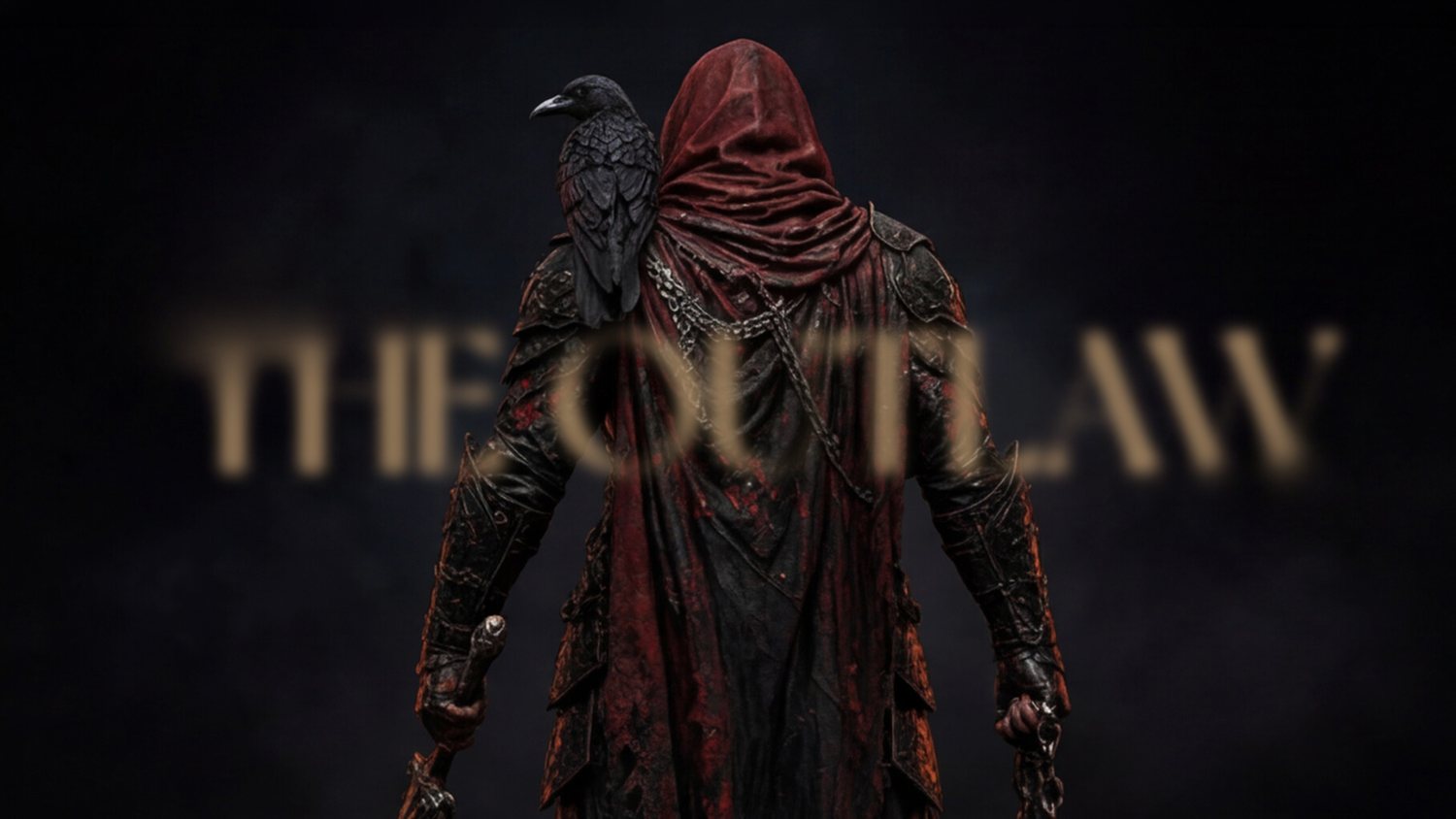 The Outlaw card series, cast in blackened iron and crimson, from CODEX: The Archetypes