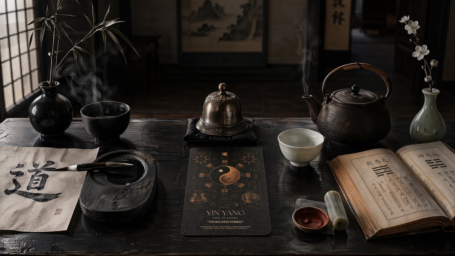 The Yin Yang card in a Taoist tea ceremony, from CODEX: The Geometries