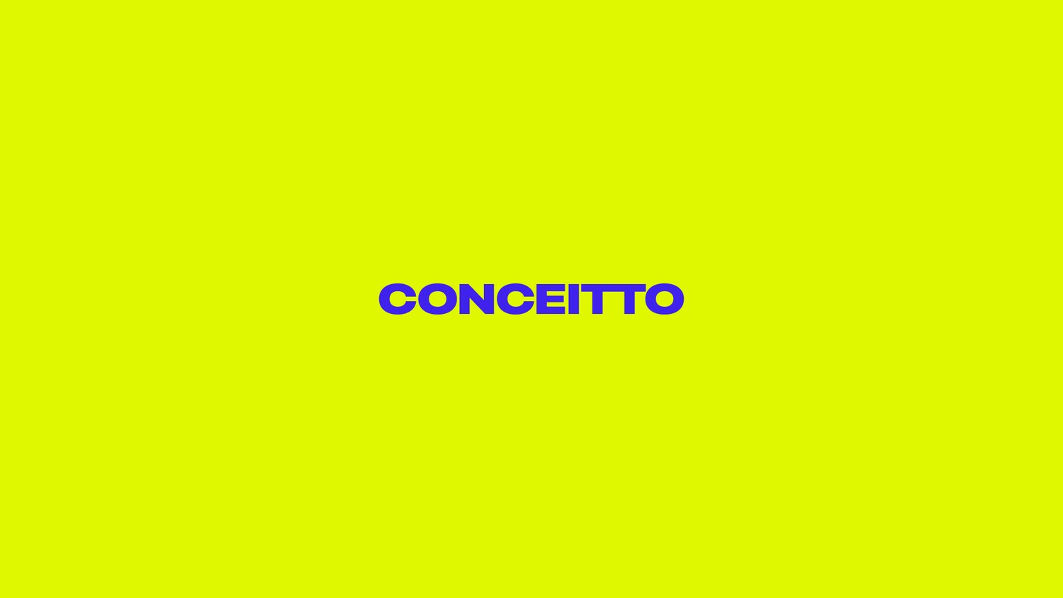 Conceitto — brand application